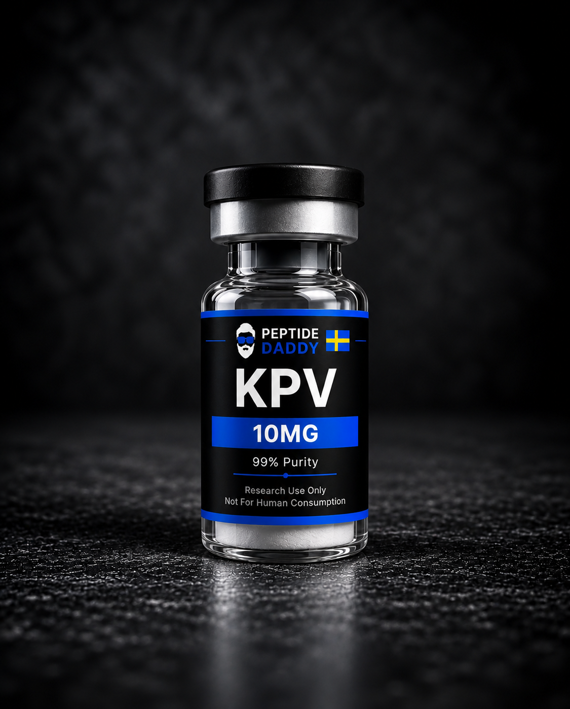 KPV 10 mg forskningsflaska från PeptideDaddy
